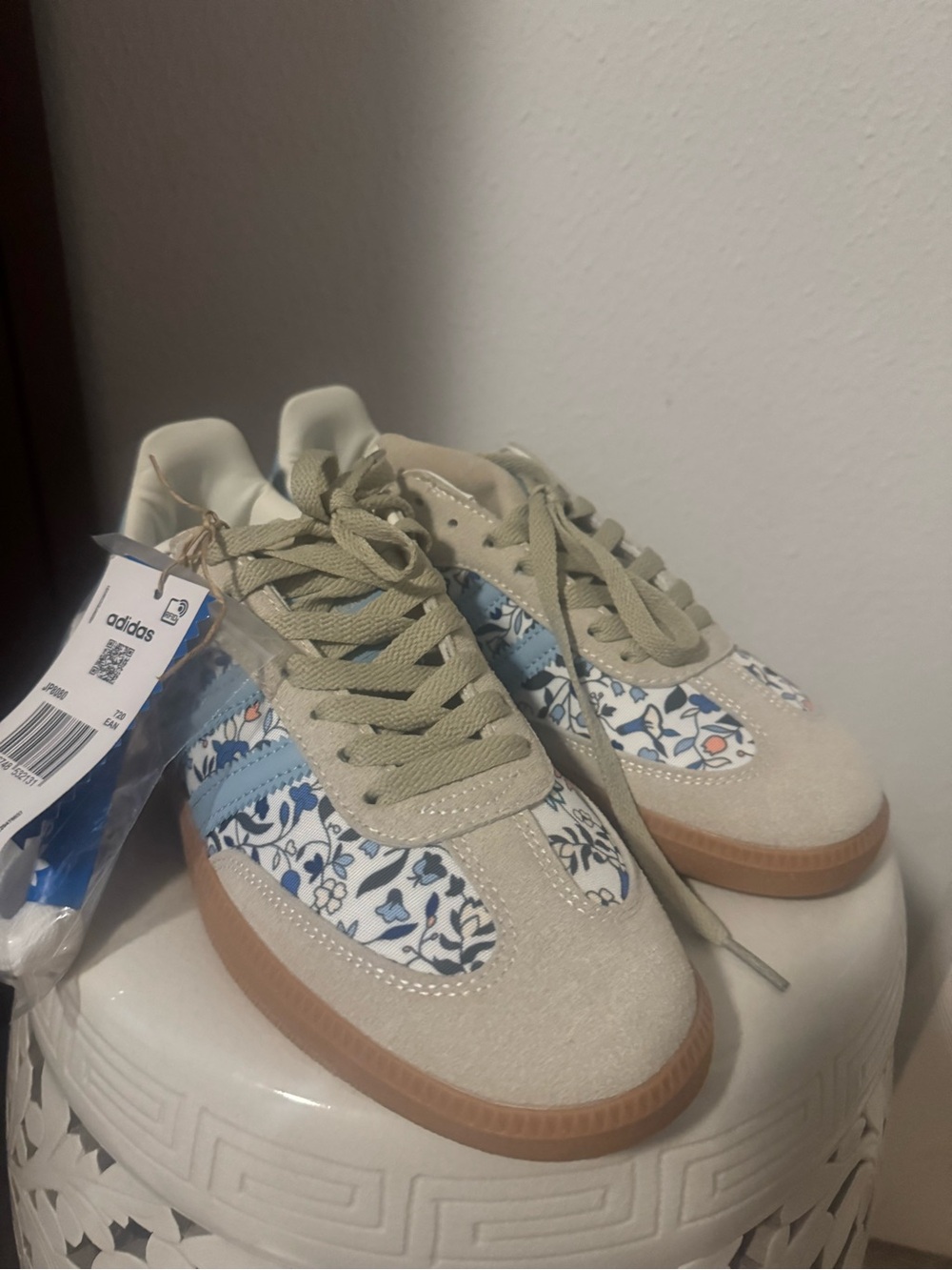 **SOLD** adidas Samba OG x Liberty London Floral Panel Suede Sneakers - Picture 1 of 5